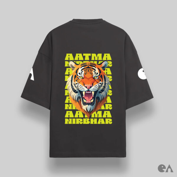 Aatma Nirbhar Indian | Unisex Oversized Luxurious Super Soft 280 GSM Terry Tshirt - Image 3