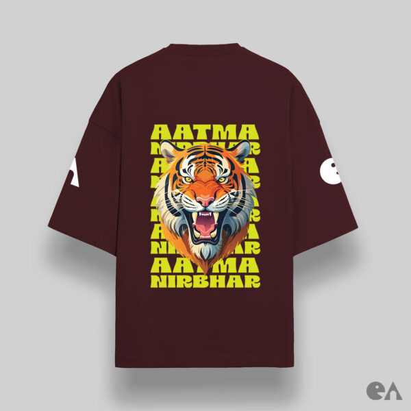 Aatma Nirbhar Indian | Unisex Oversized Luxurious Super Soft 280 GSM Terry Tshirt - Image 5