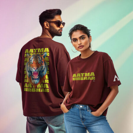 Aatma Nirbhar Indian | Unisex Oversized Luxurious Super Soft 280 GSM Terry Tshirt