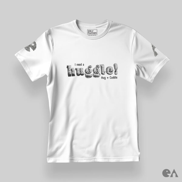 I Need a Huggle (Hug + Cuddle) | Plus Size Unisex Classic Tshirt 180 GSM - Image 3