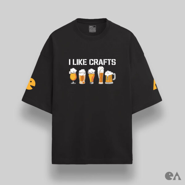 I like crafts | Unisex Oversized Luxurious Super Soft 280 GSM Terry Tshirt - Image 2