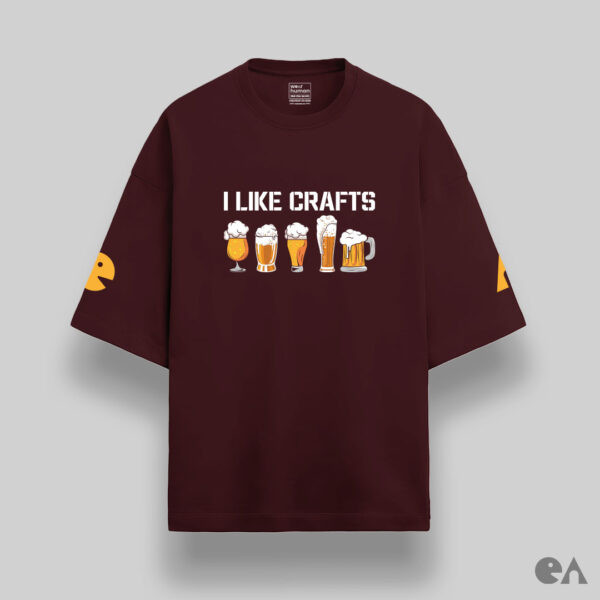 I like crafts | Unisex Oversized Luxurious Super Soft 280 GSM Terry Tshirt - Image 3