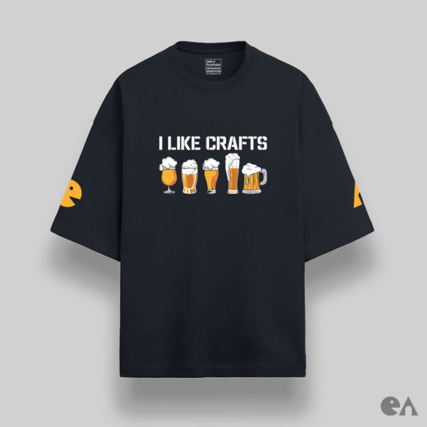 I like crafts | Unisex Oversized Luxurious Super Soft 280 GSM Terry Tshirt - Image 4