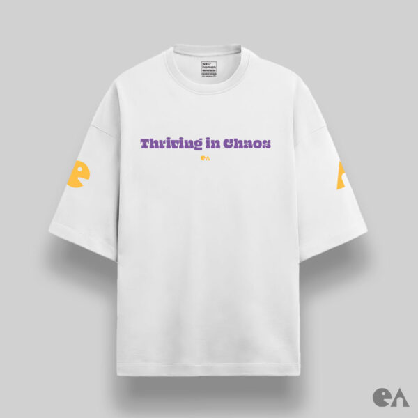 Thriving in Chaos, Illusion inspired by Rahu | Unisex Oversized Luxurious Super Soft 280 GSM Terry Tshirt - Image 2