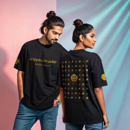 Dripping in gold, inside & out | Unisex Oversized Classic Tshirt, Premium 240 GSM