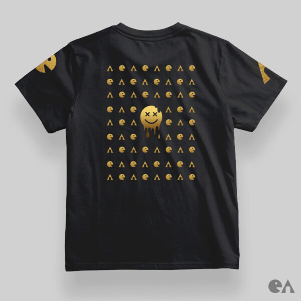 Dripping in Gold, Inside & Out | Plus Size Reflective Gold Vinyl Unisex Classic Tshirt 180 GSM - Image 2