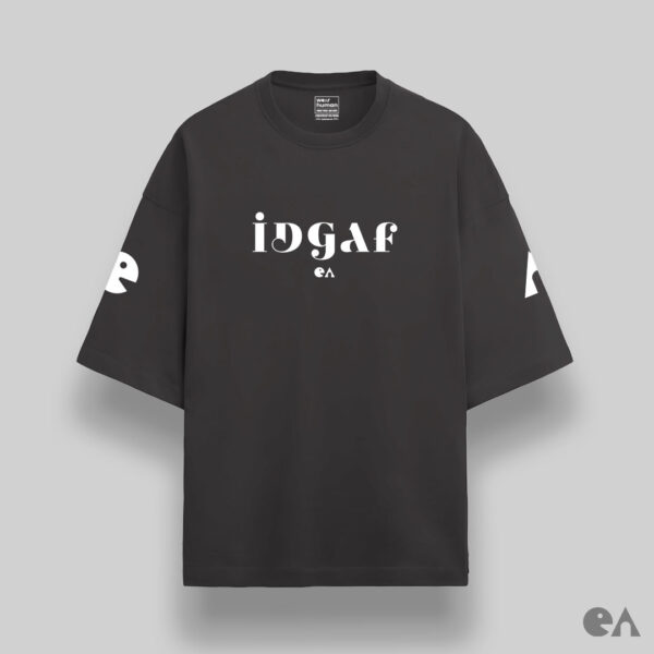 IDGAF Cat | Unisex Oversized Luxurious Super Soft 280 GSM Terry Tshirt - Image 10