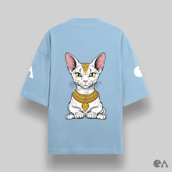 IDGAF Cat | Unisex Oversized Luxurious Super Soft 280 GSM Terry Tshirt - Image 9