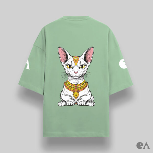 IDGAF Cat | Unisex Oversized Luxurious Super Soft 280 GSM Terry Tshirt - Image 7