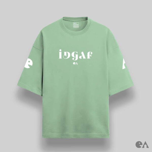 IDGAF Cat | Unisex Oversized Luxurious Super Soft 280 GSM Terry Tshirt - Image 6