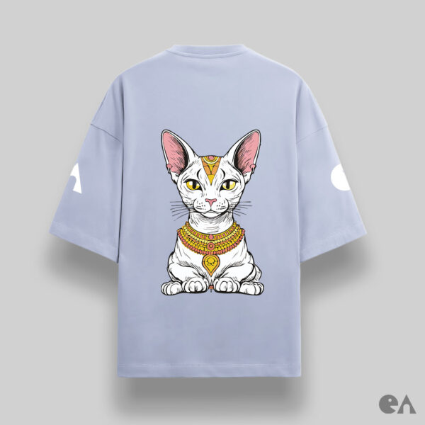 IDGAF Cat | Unisex Oversized Luxurious Super Soft 280 GSM Terry Tshirt - Image 5