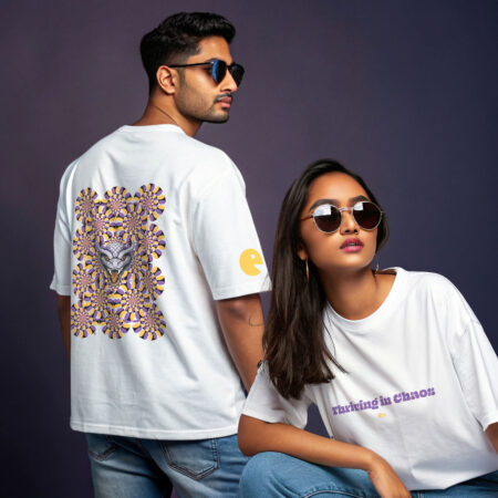 Thriving in Chaos, Illusion inspired by Rahu | Unisex Oversized Luxurious Super Soft 280 GSM Terry Tshirt