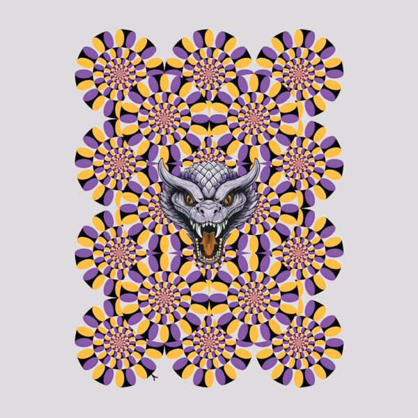 Thriving in Chaos Rahu Inspired Illusion | Longline Classic Tshirt 180 GSM - Image 2