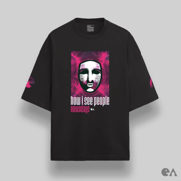 How I See People Nowadays | Unisex Oversized Luxurious Super Soft 280 GSM Terry Tshirt - Image 2