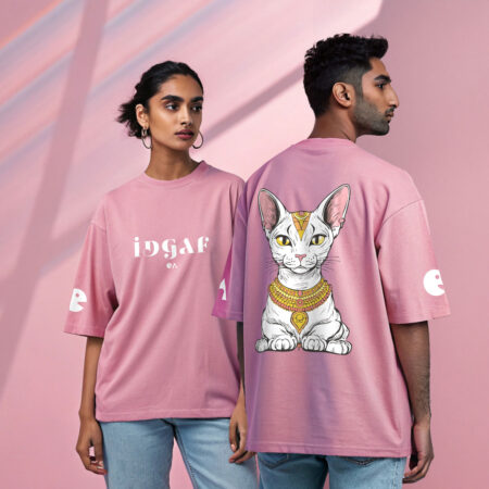 IDGAF Cat | Unisex Oversized Luxurious Super Soft 280 GSM Terry Tshirt