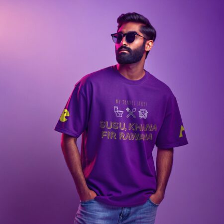 My Travel Story: Susu, Khana, Fir Rawana | Unisex Oversized Classic Tshirt, Premium 240 GSM