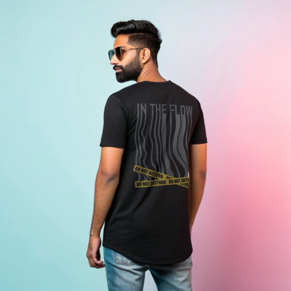 In the Flow, Do Not Disturb | Longline Classic Tshirt 180 GSM - Image 2