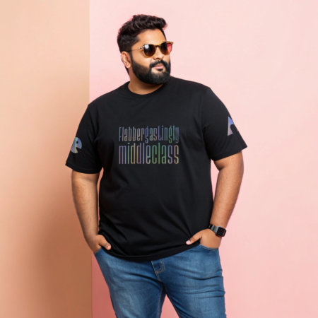 Flabbergastingly Middleclass | Plus Size Reflective Rainbow Classic Tshirt