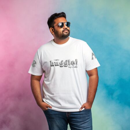 I Need a Huggle (Hug + Cuddle) | Plus Size Unisex Classic Tshirt 180 GSM