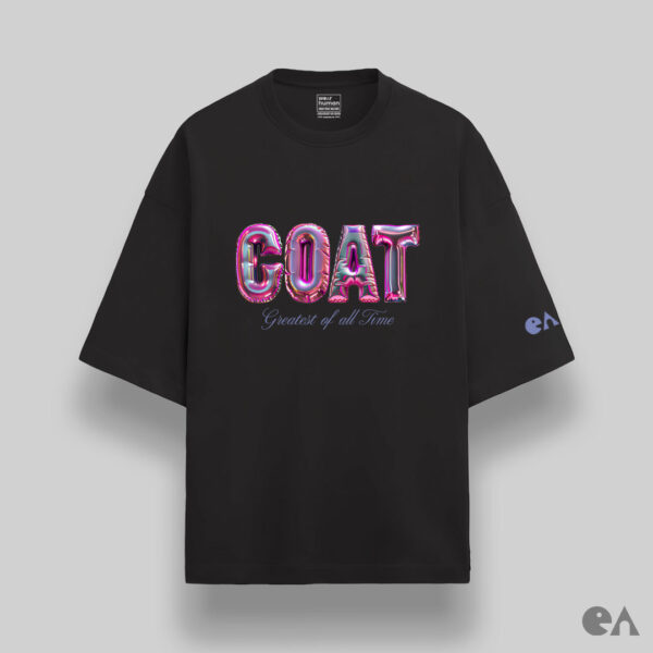 GOAT: Greatest of All Time | Unisex Oversized Luxurious Super Soft 280 GSM Terry T-Shirt - Image 2