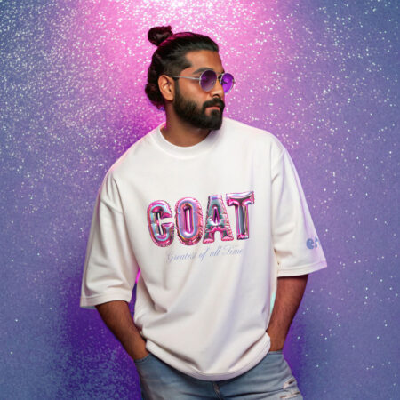 GOAT: Greatest of All Time | Unisex Oversized Luxurious Super Soft 280 GSM Terry T-Shirt