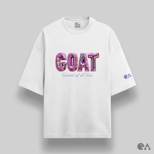 GOAT: Greatest of All Time | Unisex Oversized Luxurious Super Soft 280 GSM Terry T-Shirt - Image 3