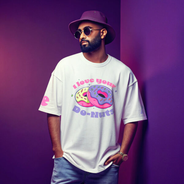 I Love Your Do-Nuts | Unisex Oversized Luxurious Super Soft 280 GSM Terry Tshirt