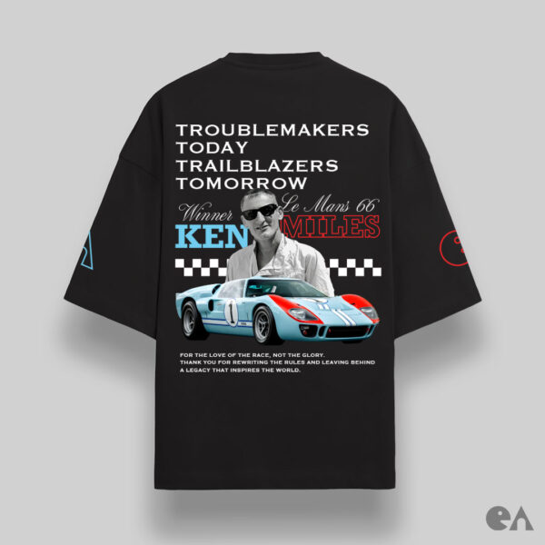 R.I.P. Ken Miles | Unisex Oversized Luxurious Super Soft 280 GSM Terry T-Shirt - Image 4