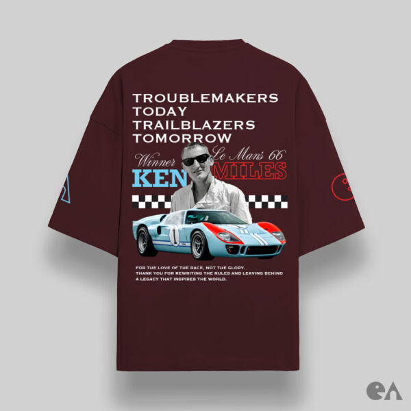 R.I.P. Ken Miles | Unisex Oversized Luxurious Super Soft 280 GSM Terry T-Shirt - Image 6