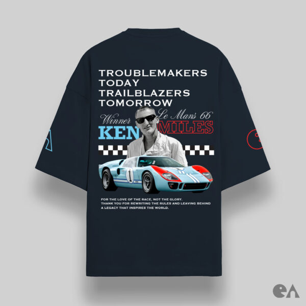 R.I.P. Ken Miles | Unisex Oversized Luxurious Super Soft 280 GSM Terry T-Shirt - Image 8