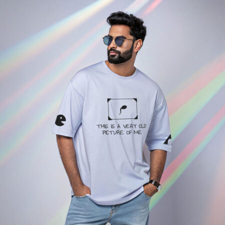 This Is a Very Old Picture of Me | Unisex Oversized Luxurious Super Soft 280 GSM Terry Tshirt