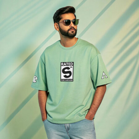 Rated S for Sarcasm | Unisex Oversized Luxurious Super Soft 280 GSM Terry T-Shirt