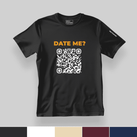 Custom QR Code on Classic Lite (XS to 5XL), Feather Light  Supima Cotton 160 GSM, Soft Print
