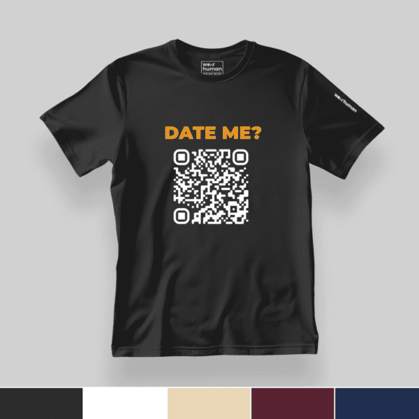 Custom QR Code on Classic Lite (XS to 5XL), Feather Light  Supima Cotton 160 GSM, Soft Print