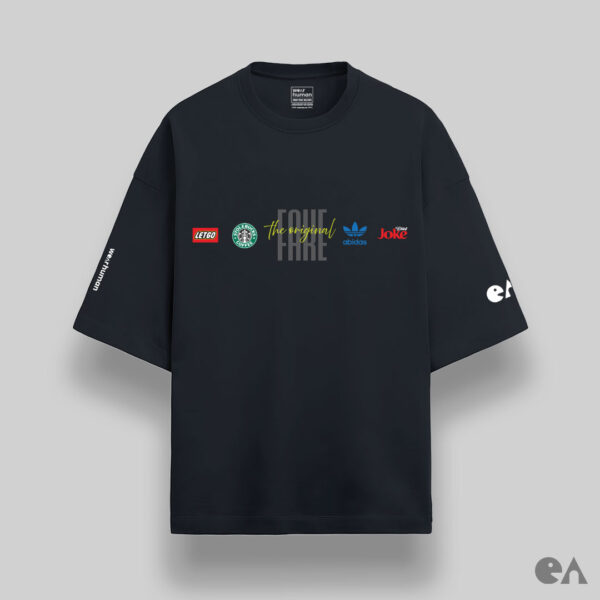 Original Fake: The Only Original Thing Here Is Me | Unisex Oversized Luxurious Super Soft 280 GSM Terry T-Shirt - Image 2