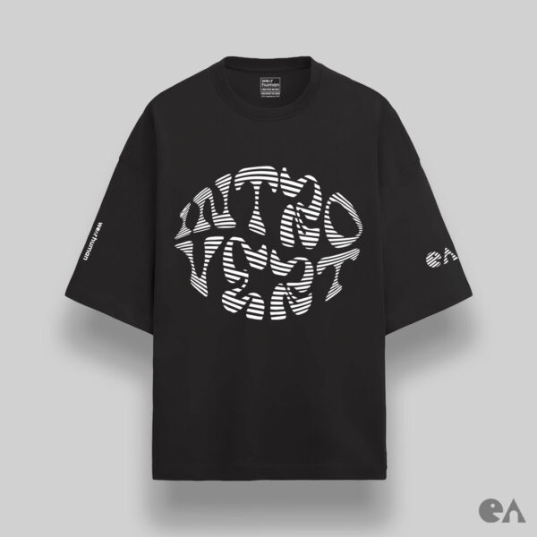 Introvert | Unisex Oversized Luxurious Super Soft 280 GSM French Terry T-Shirt - Image 2