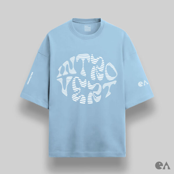 Introvert | Unisex Oversized Luxurious Super Soft 280 GSM French Terry T-Shirt - Image 3