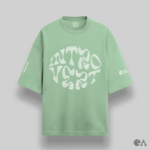 Introvert | Unisex Oversized Luxurious Super Soft 280 GSM French Terry T-Shirt - Image 4
