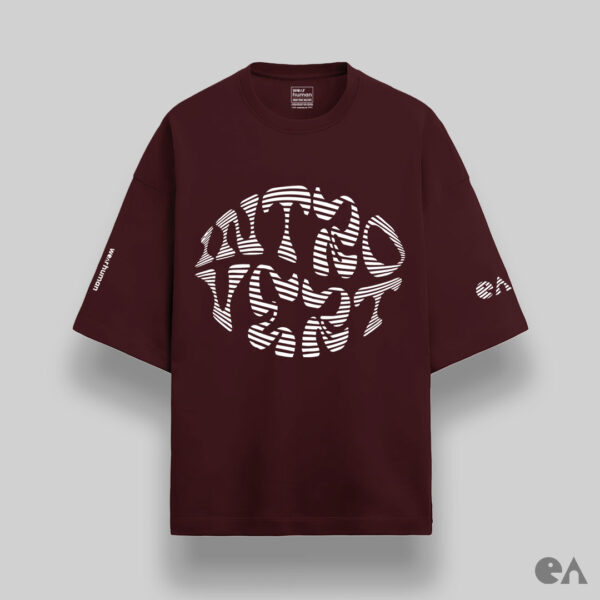 Introvert | Unisex Oversized Luxurious Super Soft 280 GSM French Terry T-Shirt - Image 6