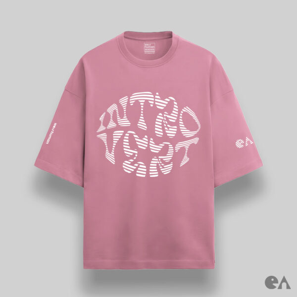 Introvert | Unisex Oversized Luxurious Super Soft 280 GSM French Terry T-Shirt - Image 7