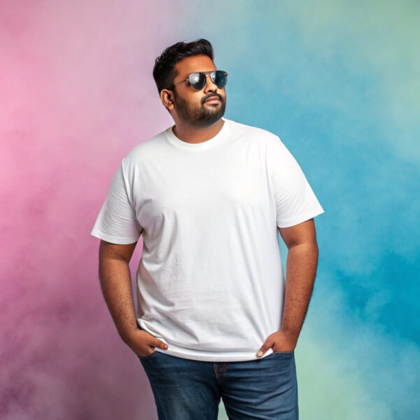 Classic Regular Blank Tshirt (L to 7XL), All Season 100% Cotton 180GSM - Image 2