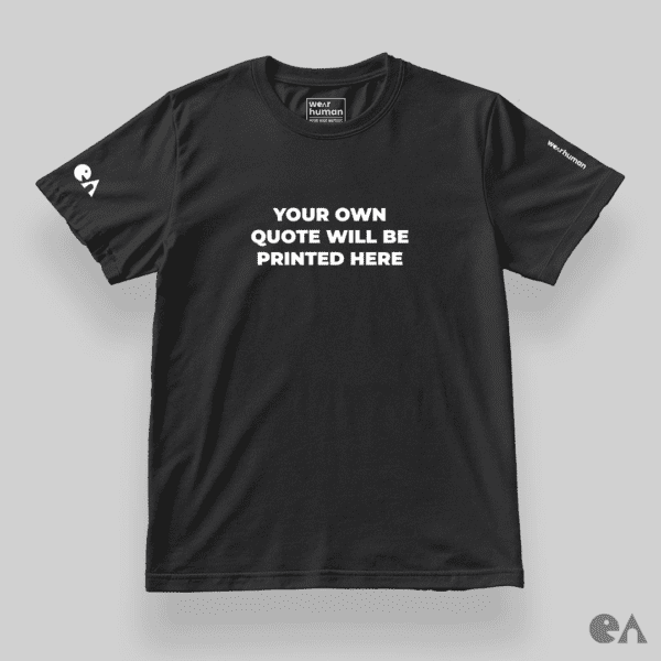 Custom Minimal Quote on Classic Regular (L to 7XL), All Season 180 GSM, Puff Print - Image 2