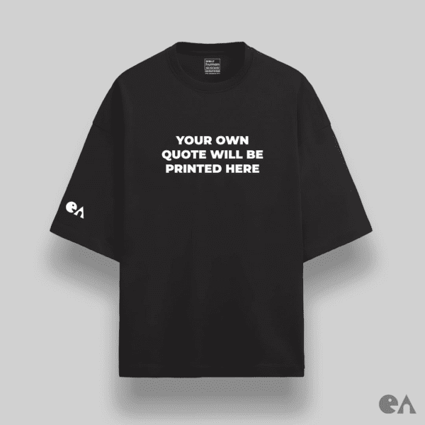 Custom Minimal Quote on Oversized Luxe (XS to 3XL), Thick & Super Soft Terry Cotton 280 GSM, Puff Print - Image 3