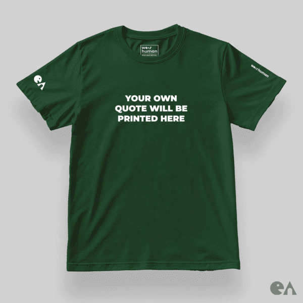 Custom Minimal Quote on Classic Regular (L to 7XL), All Season 180 GSM, Puff Print - Image 3