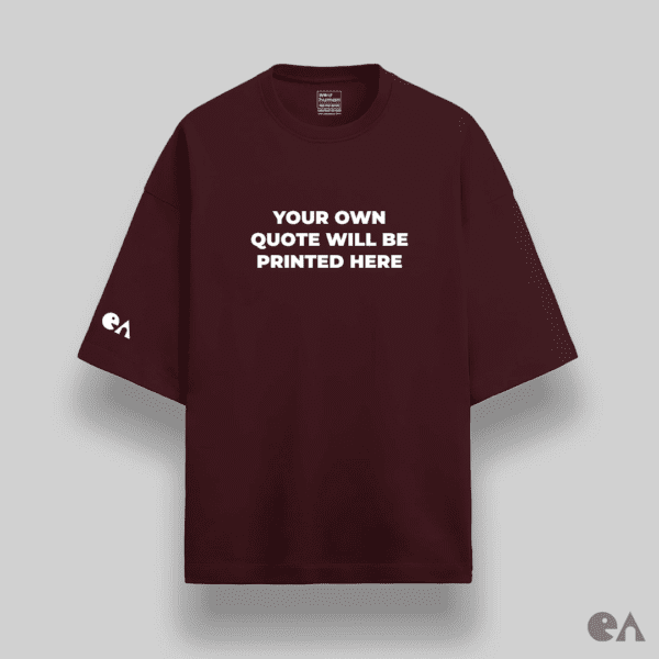 Custom Minimal Quote on Oversized Luxe (XS to 3XL), Thick & Super Soft Terry Cotton 280 GSM, Puff Print - Image 4