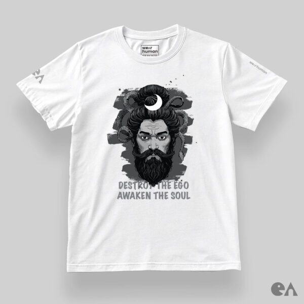 Shiva, Destroy the Ego, Awaken the Soul. Classic Regular Tshirt (XS - 7XL) 180 GSM - Image 2