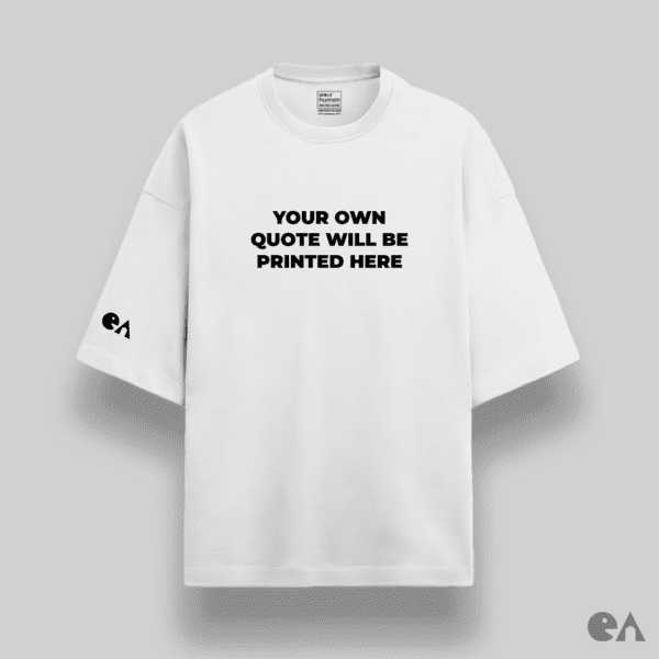 Custom Minimal Quote on Oversized Luxe (XS to 3XL), Thick & Super Soft Terry Cotton 280 GSM, Puff Print - Image 2
